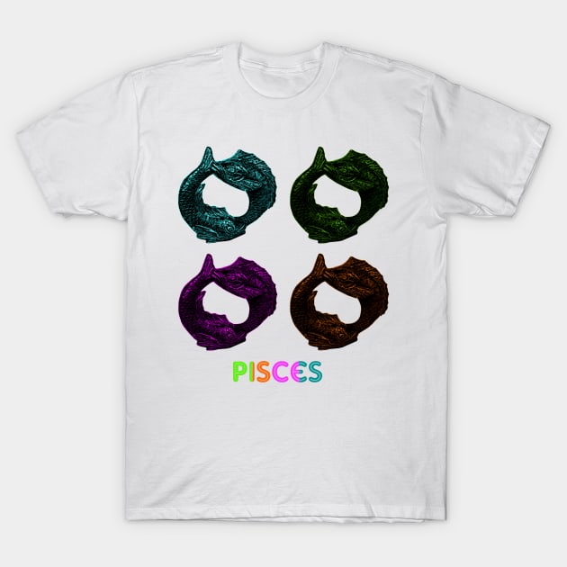 Pisces T-Shirt by CarolineArts